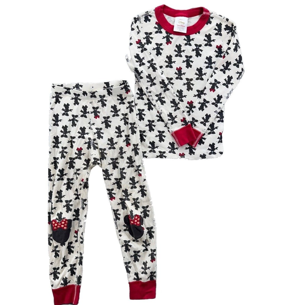 Hanna Andersson Disney Minnie‎ Mouse Pajamas Long John Cotton Size 5 (110cm)
